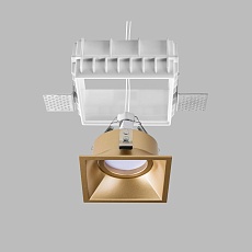 Комплект из светильника и рамки Lightstar Domino Quad (214510+214503) G214503 2