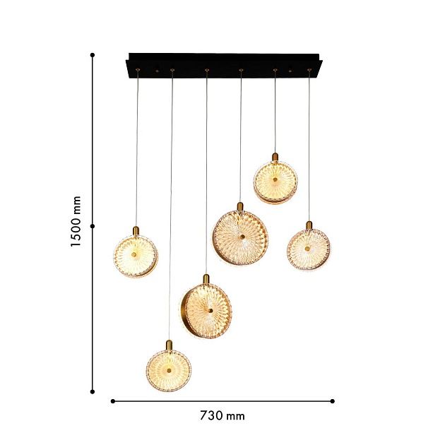 Подвесная люстра Favourite Slik 4488-6P изображение 3 Подвесная люстра Favourite Slik 4488-6P Фото № 3
