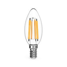 Лампа светодиодная филаментная Gauss E14 13W 4100K прозрачная 103801213