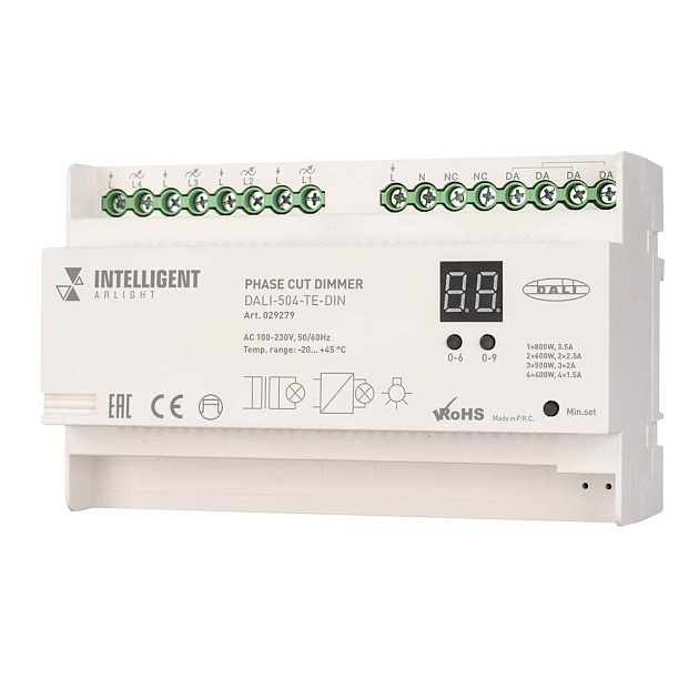 Диммер Arlight Dali-504-TE-DIN 029279 изображение 1 Диммер Arlight Dali-504-TE-DIN 029279 Фото № 1