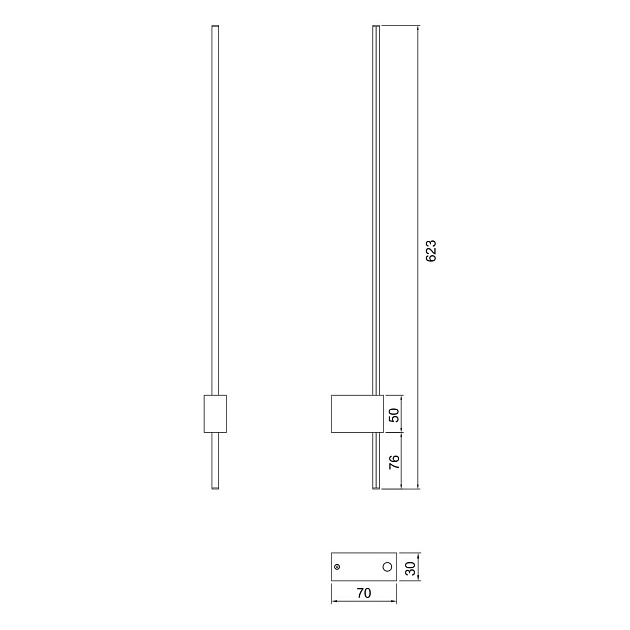 Настенный светильник Maytoni Technical Pars C070WL-L6GB3K Фото № 3