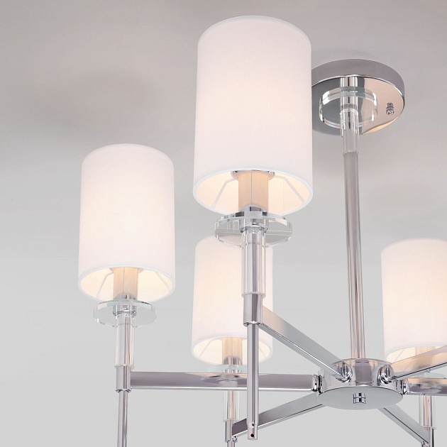 Подвесная люстра Eurosvet Brielle 60132/6 хром изображение 4 Подвесная люстра Eurosvet Brielle 60132/6 хром Фото № 4