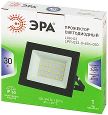 Прожектор светодиодный уличный ЭРА GREEN LINE LPR-033-0-65K-030 Б0071103 3