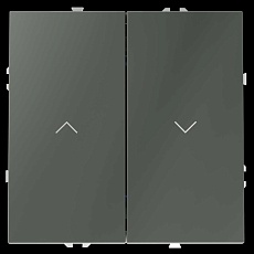 Выключатель встраиваемый S70 для жалюзи 10А, (титан) Voltum VLS020706 2