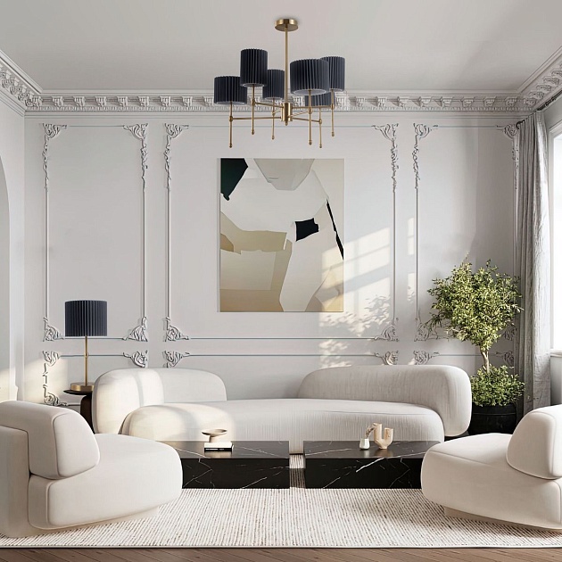 Подвесная люстра Eurosvet Notturno 60162/6 латунь изображение 6 Подвесная люстра Eurosvet Notturno 60162/6 латунь Фото № 6