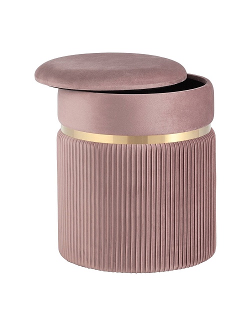 Пуф Stool Group Миранда с ящиком велюр розовый 19B352VA-8167-30 Фото № 2