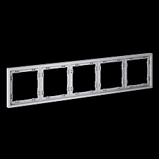 Рамка пластиковая S70 на 5 постов, (серый) Voltum VLS100516 1