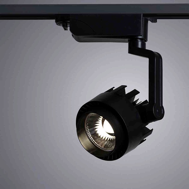 Трековый светодиодный светильник Arte Lamp Vigile A1610PL-1BK фото 3