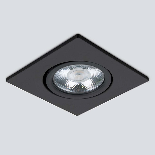 Встраиваемый светодиодный светильник Elektrostandard 15273/LED черный a056033 Фото № 1