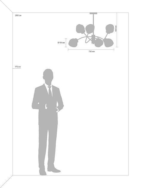 Люстра Freya FR8017PL-06MG Фото № 13