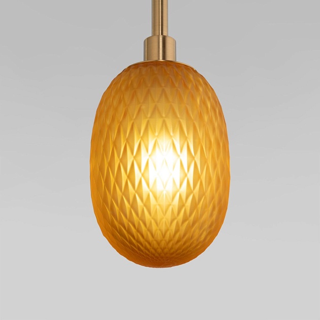 Подвесная люстра Eurosvet Pineapple 50266 дымчатый/прозрачный/янтарный Фото № 5