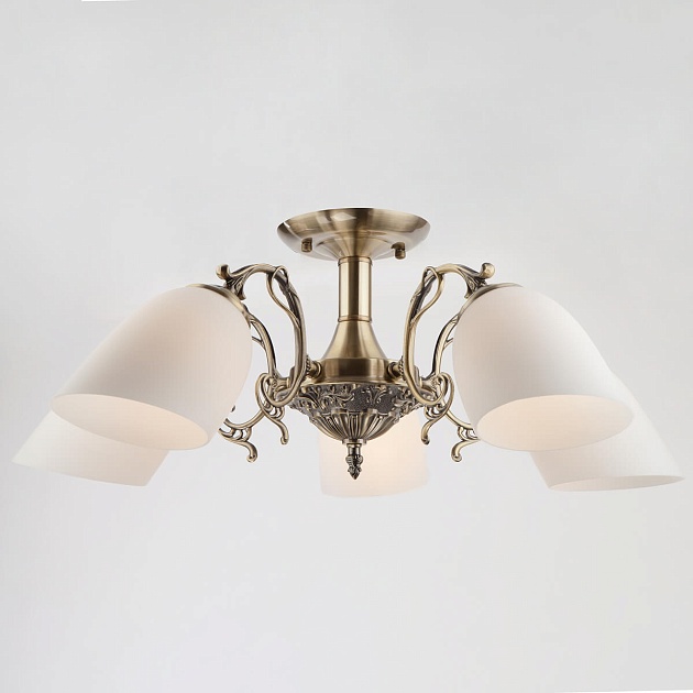 Подвесная люстра Eurosvet 22010/5 античная бронза изображение 1 Подвесная люстра Eurosvet 22010/5 античная бронза Фото № 1