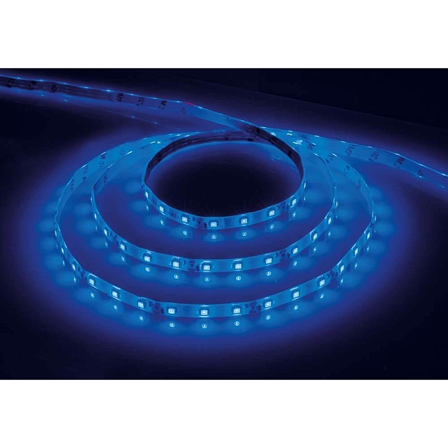 Светодиодная влагозащищенная лента Feron 4,8W/m 60LED/m 2835SMD синий 5M LS604 27677 фото 
