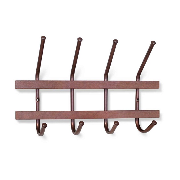 Настенная вешалка Sheffilton SHT-WH11 темный орех/медный металлик 4099746502 изображение 1 Настенная вешалка Sheffilton SHT-WH11 темный орех/медный металлик 4099746502 Фото № 1