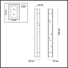 Настенный светодиодный светильник Odeon Light Hightech Mirada 6680/12WL 5