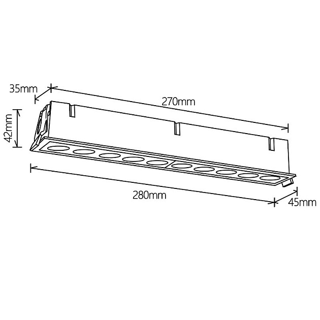 Встраиваемый светильник Mantra BLAU 9134 Фото № 2
