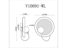 Бра Moderli Cosmi V10691-WL 1