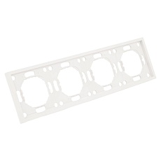 Рамка 4-постовая Stekker Эмили белый фарфор PFR00-5004-01 49887 5