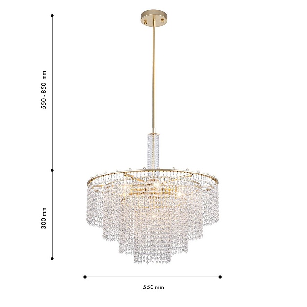 Подвесная люстра Favourite Fringe 4762-7P изображение 8 Подвесная люстра Favourite Fringe 4762-7P Фото № 8