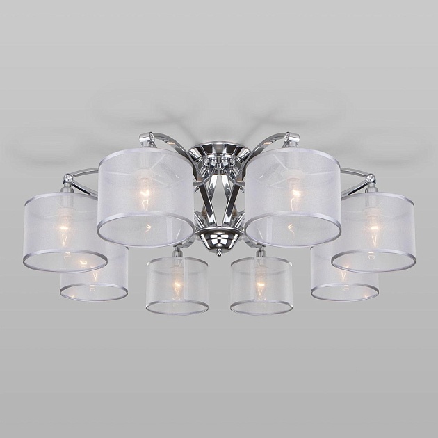 Потолочная люстра Eurosvet Fabiola 60124/8 хром Smart изображение 6 Потолочная люстра Eurosvet Fabiola 60124/8 хром Smart Фото № 6