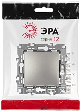 Переключатель ЭРА Серия 12 12-1103-16 , 10АХ-250В, титан Б0065720 2