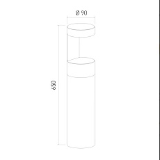 Уличный светодиодный светильник Elektrostandard Nimbus 35126/F серый a055642 1