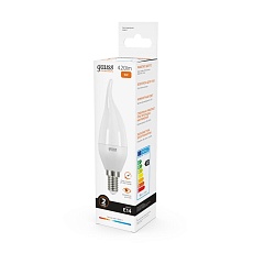 Лампа светодиодная Gauss E14 6W 2700K матовая 34116 2