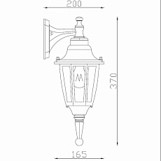 Уличный настенный светильник Lucide Tireno 11833/01/30 1