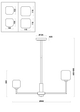 Подвесная люстра Freya Tender FR5373CL-06BS 1