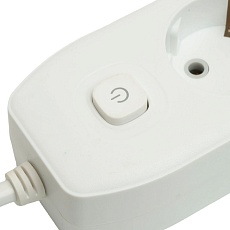 Удлинитель 3-местный c/з 3x1 мм2, 3 м, 250В, 10А, 2USB+1Type-C 2,4А, серия Home plus, белый STEKKER HM08-33-02 49977 5