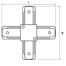 Коннектор X-образный Lightstar Barra 502147 1
