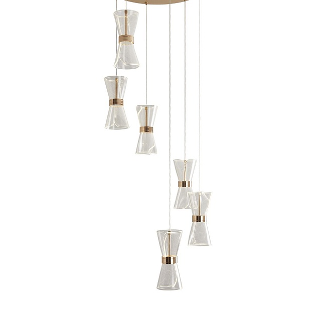 Подвесная светодиодная люстра Freya Dress FR5438PL-L37G Фото № 4