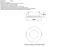 Встраиваемый светильник Crystal Lux CLT 045C1 BL IP44 1