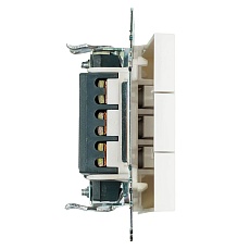 Выключатель трехклавишный Stekker Катрин GLS10-7108-01 белый 49171 5