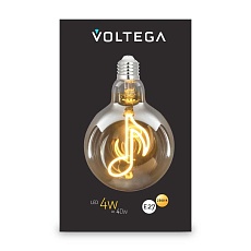 Лампа светодиодная филаментная Voltega 271 E27 4W 2500K желтая 8557 5
