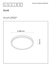 Потолочный светодиодный светильник Lucide Silas 79183/36/65 1