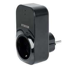 Реле напряжения для розетки Stekker VP-100B-3M, 230В,16A,черный 50688