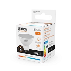 Лампа светодиодная Gauss GU5.3 7W 3000K матовая 13517 4