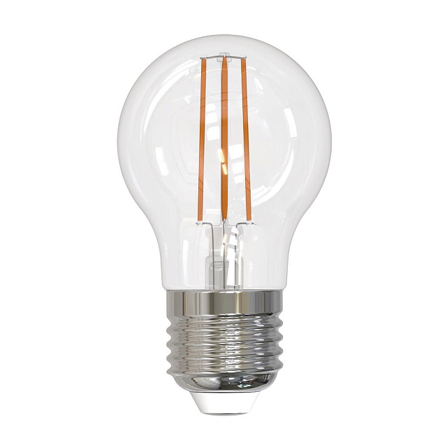 Лампа светодиодная филаментная Uniel E27 11W 3000K прозрачная LED-G45-11W/3000K/E27/CL PLS02WH UL-00005178 фото 