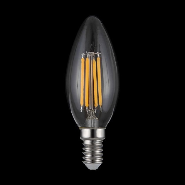 Лампа светодиодная филаментная диммируемая Voltega E14 4W 3000K прозрачная 8461 фото 2