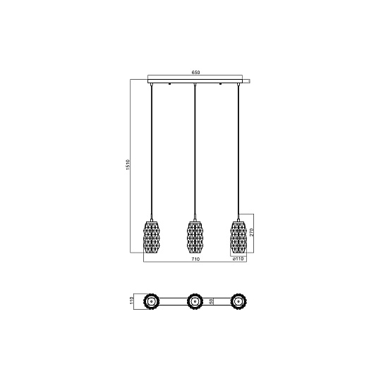 Подвесной светильник Vele Luce Lily VL5583P13 фото 4