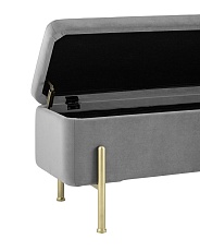 Банкетка Stool Group Болейн с ящиком велюр серый 20A544VF-MOMO-38 2