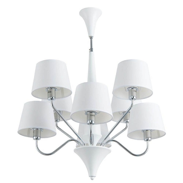 Подвесная люстра Arte Lamp A1528LM-8WH изображение 1 Подвесная люстра Arte Lamp A1528LM-8WH Фото № 1