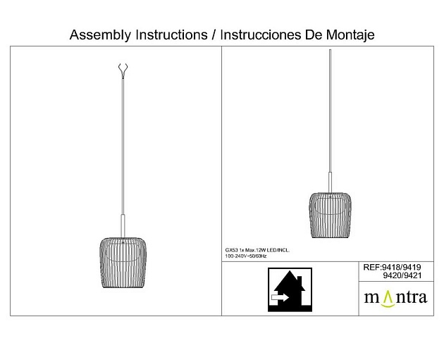 Подвесной светильник Mantra Dubai 9418 (1L)+8260 изображение 8 Подвесной светильник Mantra Dubai 9418 (1L)+8260 Фото № 8