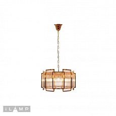 Подвесная люстра iLamp Tribeca MD0276-6A GOLD+CLEAR