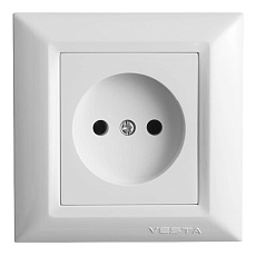 Розетка 2P Vesta-Electric Roma белый FRZ00010102BEL