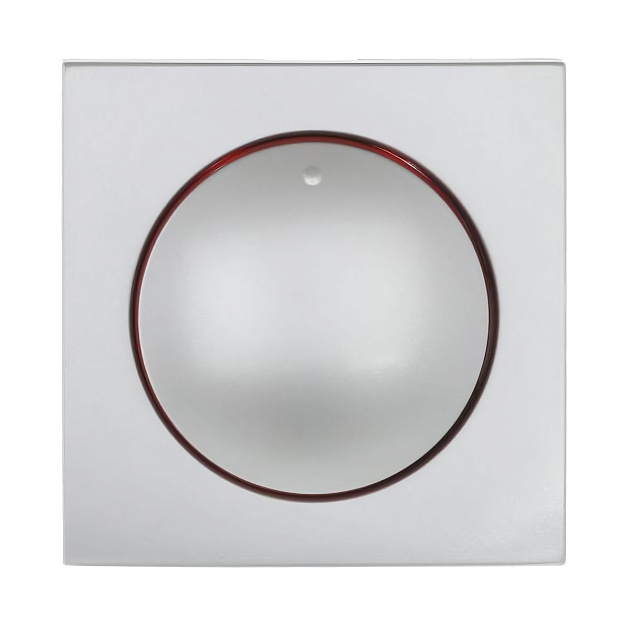 Накладка LK Studio светорегулятора с красной световой индикацией (серебристый металлик) LK60 867203-1 фото 