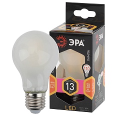 Лампа светодиодная филаментная ЭРА E27 13W 2700K матовая F-LED A60-13W-827-E27 frost Б0044090 1