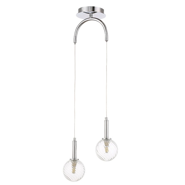 Подвесной светильник Crystal Lux Luxury SP2 Chrome изображение 4 Подвесной светильник Crystal Lux Luxury SP2 Chrome Фото № 4