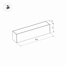 Трековый светодиодный светильник для магнитного шинопровода Arlight Mag-Flat-45-L805-24W Day4000 026959 2